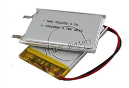 3.7v 503450 1000mAH Lipo rechargeable Lithium Polymer Battery with PCB for GPS traker