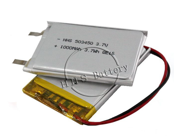 3.7v 503450 1000mAH Lipo rechargeable Lithium Polymer Battery with PCB for GPS traker