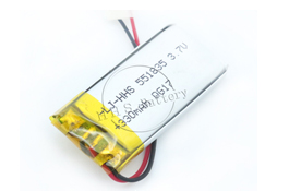 Original 551835 3.7V 330mAh rechargeable lipo ion battery for intelligent bracelet