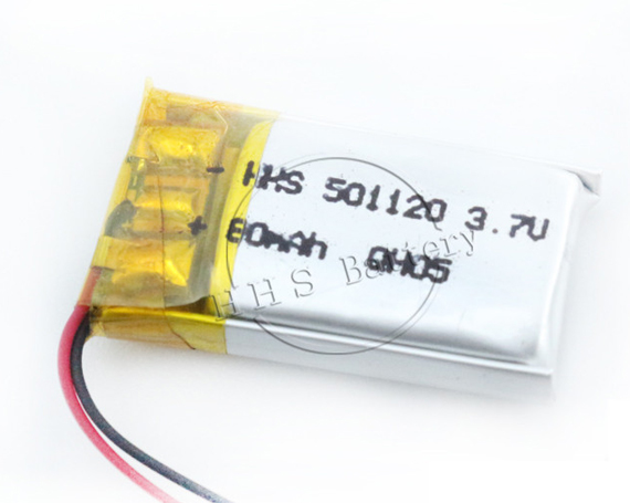 Small lipo battery 80mah 501120 3.7v long cycle life lithium rechargeable batterie for biuetooth