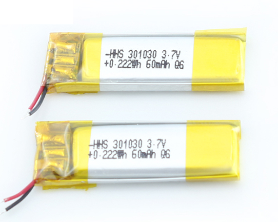 Ultra Thin Lithium Polymer Battery Pack Smallest 3.7V Lipo Battery For Gps