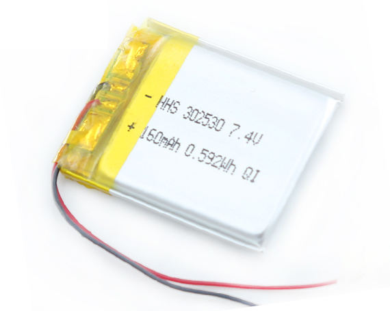 HHS 3.7v 160mAh 302530 Li-polymer Rechargeable Battery for GPS Bluetooth Mp4 Mp5