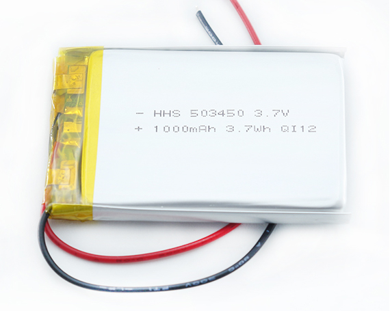 HHS 3.7V 1000mAh 503450 Li-polymer Battery Rechargeable Lipo for GPS Bluetooth